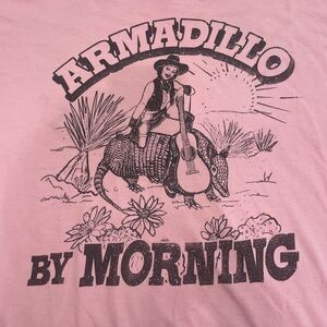 Armadillo by Morning Pink Western Graphic Tee – Rodeo Texas Style – XXL